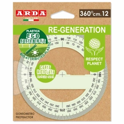 Capa do artigo Transferidor Arda Re-Generation 360 Graus 12Cm Blister Re36012