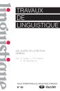 Travaux De Linguistique 2010/1 - No 60 - Preview