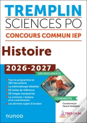 Capa do artigo Tremplin Sciences Po : Histoire ; Concours Commun Iep ; 100 Documents Commentés (Édition 2026/2027)
