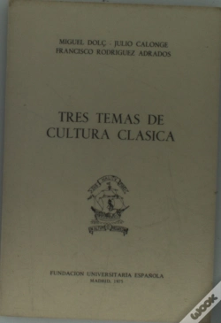 Capa do artigo Tres Temas De Cultura Clásica