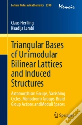 Triangular Bases Of Unimodular Bilinear Lattices And Induced Structures