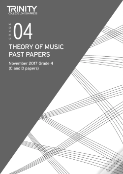 Capa do artigo Trinity College London: Past Papers: Theory (Nov 2017) Grade 4