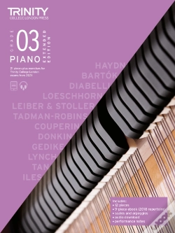 Capa do artigo Trinity College London Piano Exam Pieces Plus Exercises From 2021: Grade 3 - Extended Edition