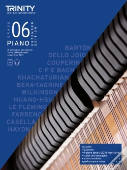 Capa do artigo Trinity College London Piano Exam Pieces Plus Exercises From 2021: Grade 6 - Extended Edition