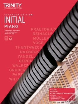 Capa do artigo Trinity College London Piano Exam Pieces Plus Exercises From 2021: Initial - Extended Edition