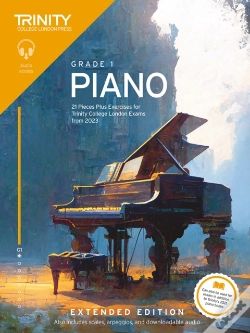 Capa do artigo Trinity College London Piano Exam Pieces Plus Exercises From 2023: Grade 1: Extended Edition
