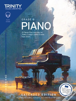 Capa do artigo Trinity College London Piano Exam Pieces Plus Exercises From 2023: Grade 6: Extended Edition