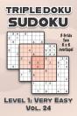 Triple Doku Sudoku 3 Grids Two 6 X 6 Overlaps Level 1 - Preview