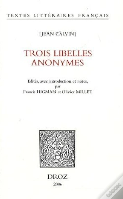 Capa do artigo Trois Libelles Anonymes
