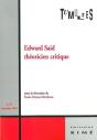 Tumultes N35 Edward Said Theoricien Critique - Preview