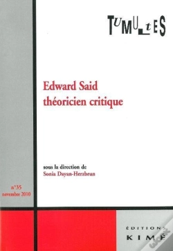 Capa do artigo Tumultes N35 Edward Said Theoricien Critique