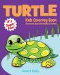 Turtle Kids Coloring Book +Fun Facts About Tortoises & Turtles - Preview
