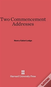 Capa do artigo Two Commencement Addresses