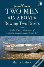 Two Men In A Boat Rowing Two Rivers