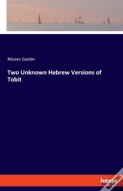 Capa do artigo Two Unknown Hebrew Versions Of Tobit