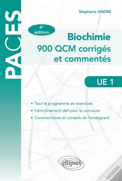 Capa do artigo Ue1 - Biochimie - 900 Qcm Corrigés Et Commentés - 4e Édition