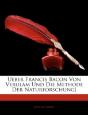 Ueber Francis Bacon Von Verulam Und Die - Preview