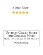 Ultimat Cheat Sheet For College Math - Preview