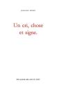 Un Cri, Chose Et Signe - Preview