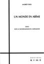 Un Monde En Abime : Essai Sur La Mondialisation Capitaliste - Preview