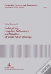 Underpricing, Long-Run Performance, And Valuation Of Initial Public Offerings
