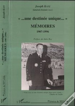 Capa do artigo Une Destinee Unique, Memoires 1907-1996
