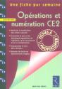 Une Fiche Par Semaine; Operations Et Numération ; Ce2 ; Fiches À Photocopier - Preview
