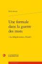 Une Formule Dans La Guerre Des Mots ; " La Delegitimation D'Israel " ; " La Délégitimation D'Israël - Preview