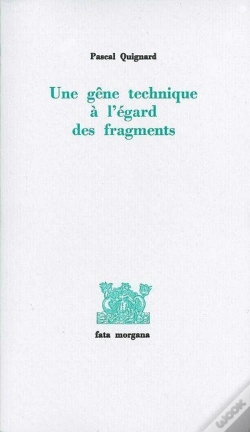 Capa do artigo Une Gene Technique A L'Egard Des Fragments