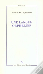Capa do artigo Une Langue Orpheline