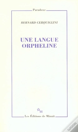 Capa do artigo Une Langue Orpheline