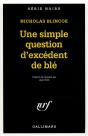Une Simple Question D'Exedent De Ble - Preview