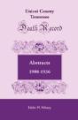 Unicoi County, Tennessee, Death Record A - Preview
