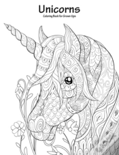 Capa do artigo Unicorns Coloring Book For Grown-Ups 1
