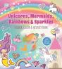 Unicorns, Mermaids, Rainbows & Sparkles Sticker, Color & Activity Book - Preview