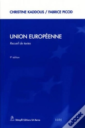 Capa do artigo Union Europeenne.Recueil De Textes,9eme