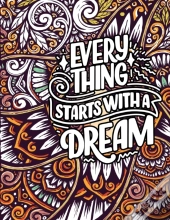 Unique Inspirational Relaxing Quotes Coloring Mandala