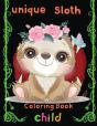 Unique Sloth Coloring Book  Child - Preview