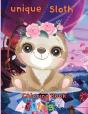 Unique Sloth Coloring Book   Girls - Preview