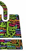 United Nations World Countries Themed Creative Blank Journal