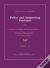 United States Government Policy And Supporting Positions 2012 (Plum Book). Large Format Desk Reference Edition.