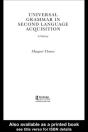 Universal Grammar In Second-Language Acquisition - Preview