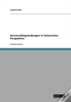 Capa do artigo Universitatsgrundungen In Historischer Perspektive