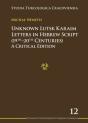 Unknown Lutsk Karaim Letters In Hebrew Script 1 Â€“ A Critical Edition - Preview