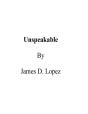 Unspeakable - Preview
