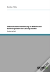 Unternehmensfinanzierung Im Mittelstand