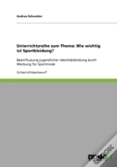 Unterrichtsreihe Zum Thema