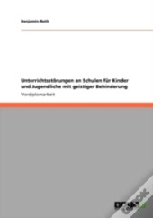 Unterrichtsstorungen An Schulen Fur Kinder Und Jugendliche Mit Geistiger Behinderung