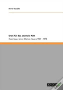 Capa do artigo Uran Fur Das Atomare Patt