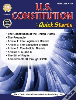 Capa do artigo U.S. Constitution Quick Starts Workbook, Grades 4 - 12